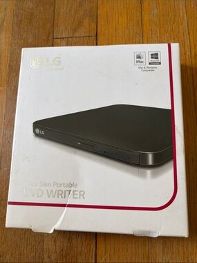 LG Portable DVD Writer - Black and Silver